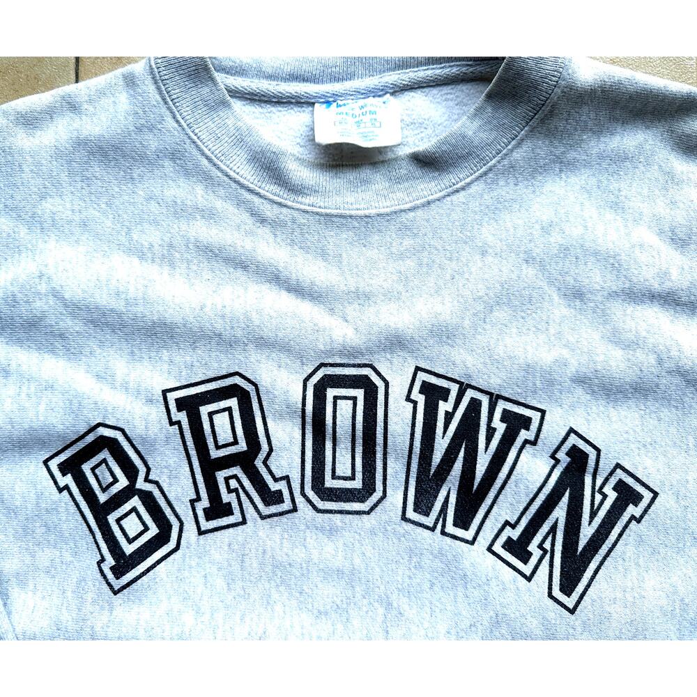 Brown Bears 2000s Champion REVERSE Weave sweatshirt M gray University IVY vtg